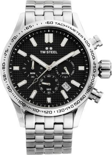 TW Steel VB2 Volante Bracelet chronograaf horloge, Overige merken, Staal, Verzenden, Polshorloge