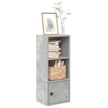 vidaXL Boekenkast 31x24x77 cm bewerkt hout betongrijs, Huis en Inrichting, Minder dan 50 cm, Verzenden, Nieuw, Minder dan 100 cm