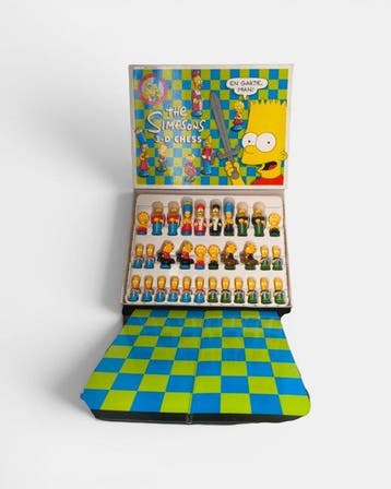 Schaakspel - RARO The Simpsons (1991) – Colecionável Vintage