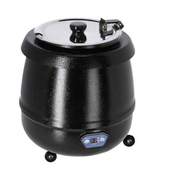 GGM Gastro | Soepketel - 9L - digitaal - zwart | SWH9SD |, Verzenden, Nieuw in verpakking, Fornuis, Frituur en Grillen