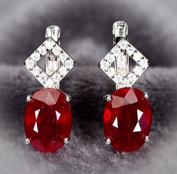 Zonder minimumprijs - Oorbellen Zilver - 320.00ct. tw., Nieuw
