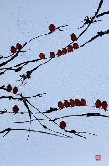 Jenny Tsang - “Bamboo Chorus”. Gesigneerd in de plaat. - 61