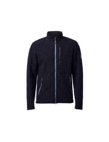 Ivanhoe vest Louie Full Zip Navy - lichte gekookte wol -..., Verzenden, Nieuw, Blauw