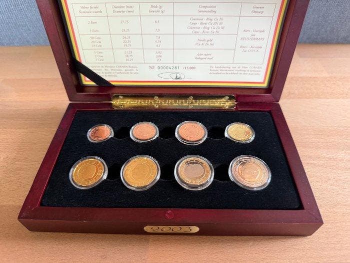 België. Proof Set 2003 (Zonder minimumprijs), Postzegels en Munten, Munten | Europa | Niet-Euromunten