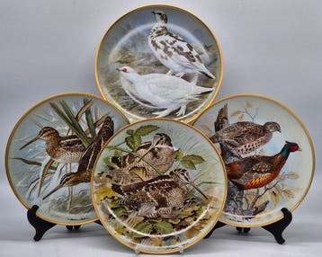 Haviland Limoges – Sammelteller-Set „Gamebirds of the World“, Antiek en Kunst