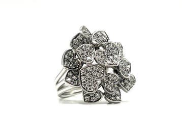 Ring - 18 karaat Witgoud - 1.16ct. tw. Diamant (Natuurlijk), Nieuw