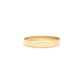 Gouden gladde ring 14 karaat, Verzenden, Zo goed als nieuw, Goud