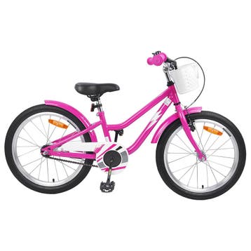 vidaXL Kinderfiets 18 Inch voor 5-7 jaar Donkerroze, Verzenden, Nieuw