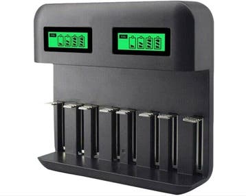 DrPhone BL9 Batterijlader 8 Poorten 1.2V AA / AAA / SC / C /, Verzenden, Nieuw