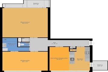 Appartement Stalpertstraat in Den Haag, Den Haag, Den Haag, Via bemiddelaar, Appartement