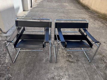 Marcel Breuer - Stoel (2) - Wassily Stoel - Staal