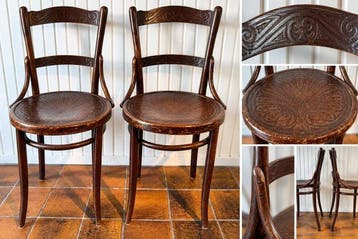 Bijzetstoel (2) - Beuken - Thonet style Horeca stoel