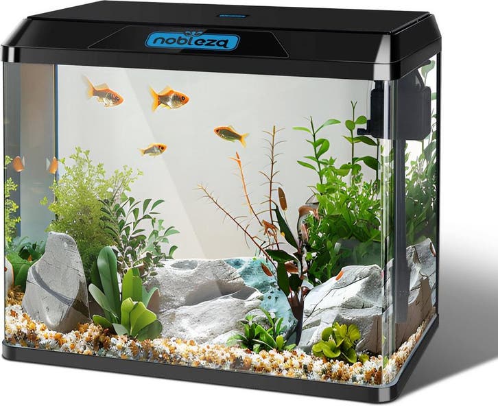 Aquarium Kit - 49,8x29x43,5 cm - 54L - Zwart - Nobleza, Dieren en Toebehoren, Vissen | Aquaria en Toebehoren, Zo goed als nieuw