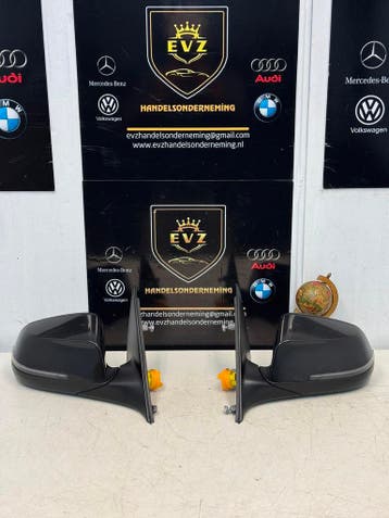 BMW 5-serie buitenspiegel rechts en links zwart F91531219931, Auto-onderdelen, Spiegels, Gebruikt, BMW