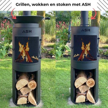 ASH® - Cosy - Tuinhaard met BBQ, Verzenden, Nieuw