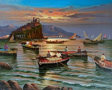 Mariano Galanti (XX) - Luci del Tramonto
