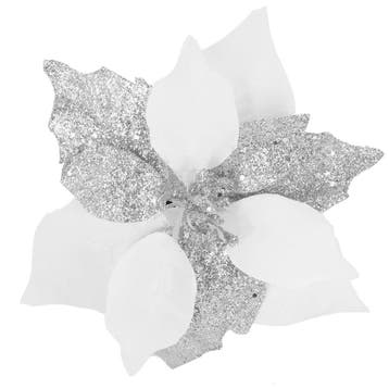 Kunstbloem Met Clip- Poinsettiatak - Ster van Bethlehem, Ophalen of Verzenden
