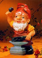 Tuinkabouter als smid, Verzenden, Nieuw