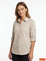Columbia Casual overhemden Dames maat L Beige Vintage, Kleding | Dames, Ophalen of Verzenden, Nieuw