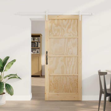 vidaXL Schuifdeur ORKDAL 86 x 198,5 cm Massief grenenhout, Verzenden, Nieuw