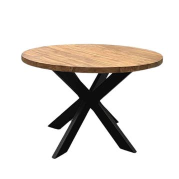 Stel uw ronde tafel samen -  140 cm Stalen kruispoot, Ophalen of Verzenden, Nieuw