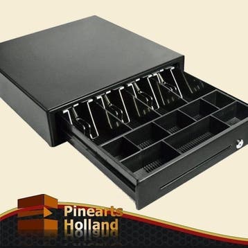 Elektronische Kassalade, Geldlade, Geldla, LD4141 in Zwart, Ophalen of Verzenden
