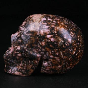 119 g Schwarz-Pinker Rhodoniet-Schedel – Orlez, der