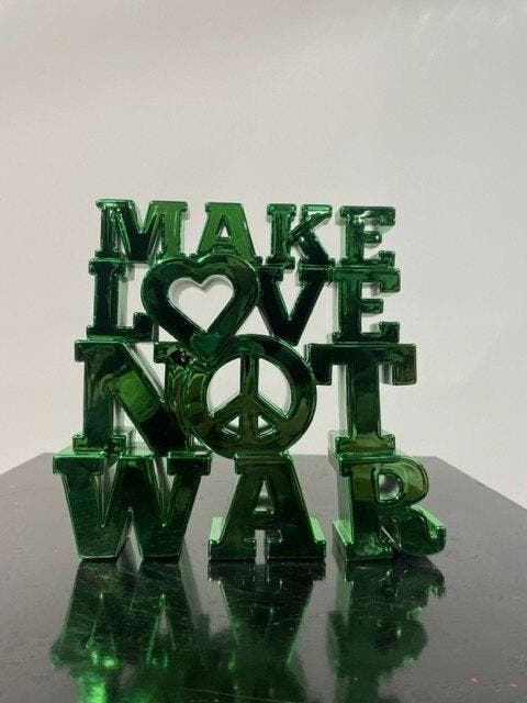 Van Apple - Make Love Not War, Antiek en Kunst, Kunst | Designobjecten