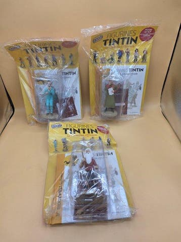 Moulinsart - Speelgoed Figurine Tintin n°26 23 et 37 - La, Boeken, Nieuw