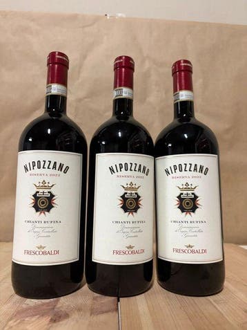 2022 Nipozzano, Frescobaldi - Chianti Riserva - 3 Magnum, Nieuw