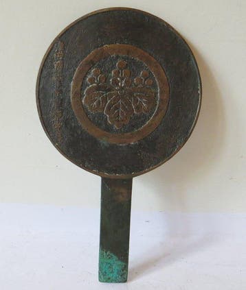 Kleine handspiegel van de Tokugawa-familie - Brons - Japan -