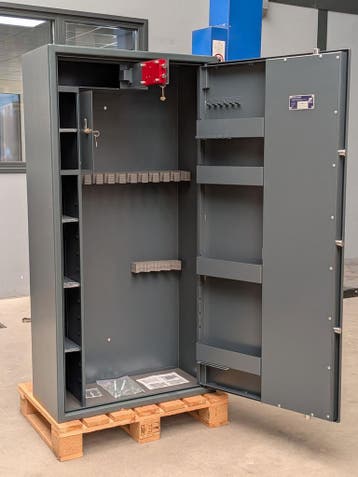 MustangSafes GE-750-K-L (demo) met dubbelbaard sleutelslot, Ophalen of Verzenden, Gebruikt, Brandkast