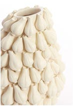 2dekans | Light & Living Vaas Garlic 47cm - Crème, Ophalen of Verzenden, Zo goed als nieuw