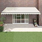 vidaXL Luifel automatisch uitschuifbaar 5x3 m crèmekleurig, Verzenden, Nieuw