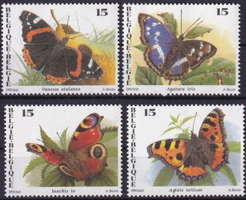 Belgie - 1993 - Vlinders - Postfris, Verzenden, Postfris, Postfris