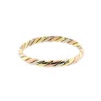 Tricolor gouden aanschuifring, 18 tot 19, Gebruikt, Overige kleuren, Ophalen of Verzenden