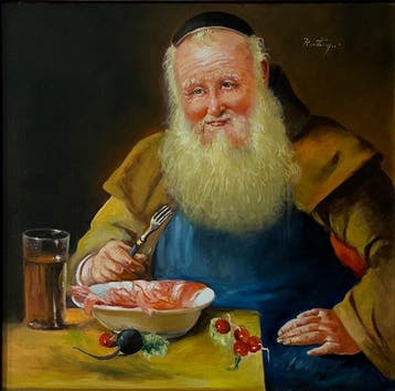 Italiaanse school (XX) - Il Banchetto dell’Anziano - da