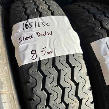 2 x Steel Radial 165-80-13 C Zomerbanden 8,5mm, 13 inch, Ophalen of Verzenden, Band(en), 165 mm