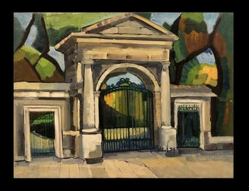Spanish School (c. 1970) - Madrid: The Gate of the Botanic