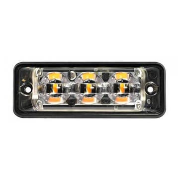 Ultra platte Slimline LED Flitser 3 LEDs Wit | 12-24v |, Verzenden, Nieuw