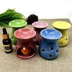 Keramische Aromatherapie Brander met Olie en Kaars Lamp, Verzenden, Nieuw