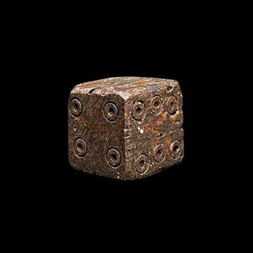 Oud-Romeins, Keizerrijk Been dobbelsteen - Ancient Roman