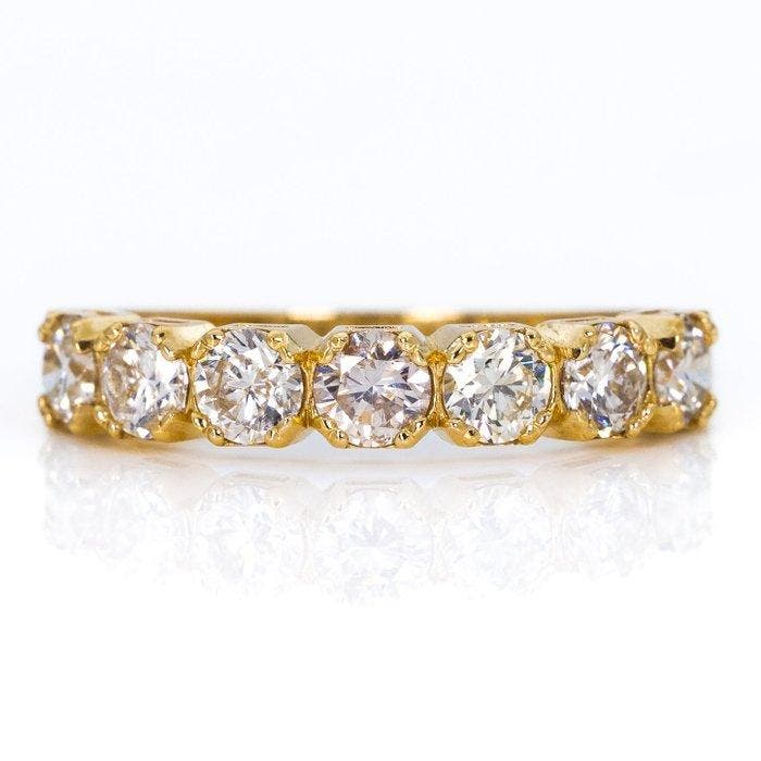 Zonder minimumprijs - Ring - 14 karaat Geel goud - 1.13ct., Sieraden, Tassen en Uiterlijk, Ringen
