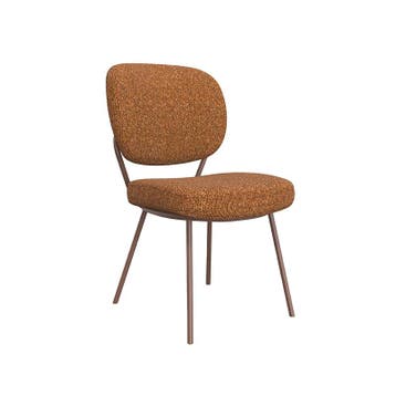 Stoel Singapore | Coral | Royal Boucle | Coral Metalen Frame, Verzenden, Nieuw in verpakking