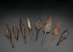 Viking period: beautiful lot of 8 iron arrowheads (Zonder