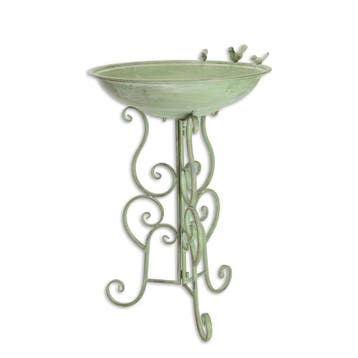 A PAIR OF IRON BIRD BATHS ON STAND (Beeldjes - Decoratie), Verzenden, Nieuw