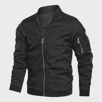 Herfst Winter Heren Bomberjack - Basic Stijl Effen Kleur Jas, Verzenden, Nieuw