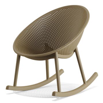 Schommelstoel | QOSY | Sand | Kunststof | Outdoor |, Verzenden, Nieuw in verpakking