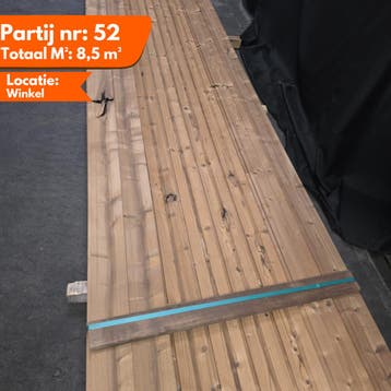 Thermo vuren dubbel rhombus 3650x140-130x20mm, Ophalen of Verzenden, Nieuw