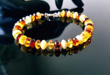 Amber Vintage Baltisch barnsteen armband - Uniseks- 5 g